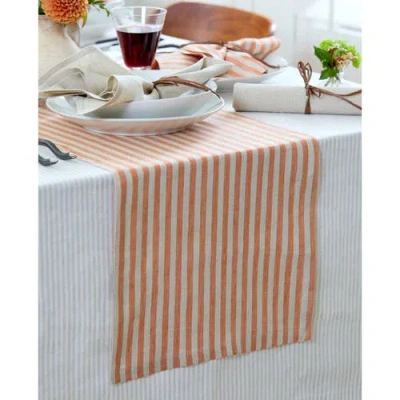 Solino Home Linen Table Runner In Pink