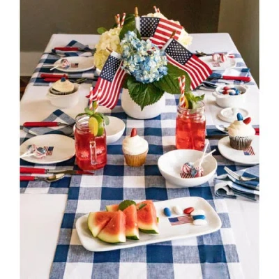 Solino Home Linen Table Runner In Multi