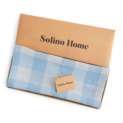 Solino Home Linen Table Runner In Blue