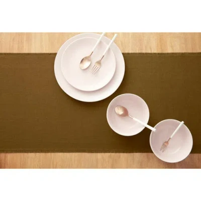 Solino Home Linen Table Runner In Brown