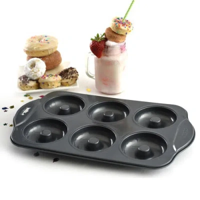 Norpro Nonstick 6-cavity Donut Pan In Black