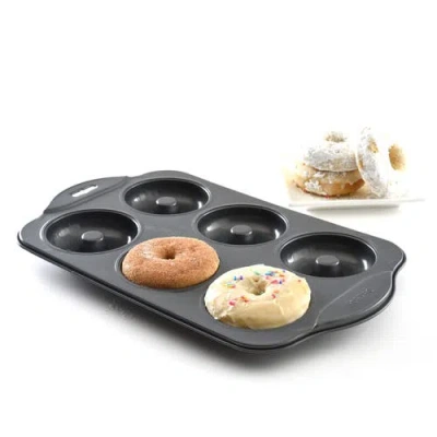 Norpro Nonstick 6-cavity Donut Pan In Black