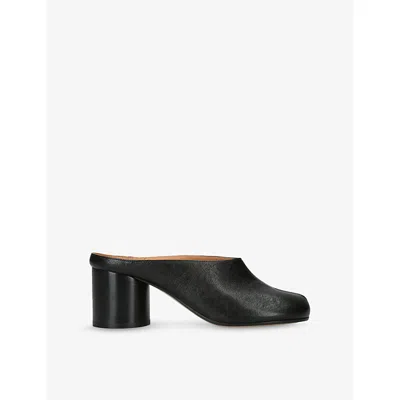 Maison Margiela Mule Tabi In Pelle In Black