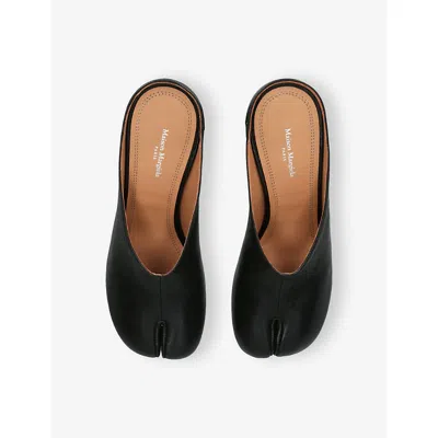 Maison Margiela Mule Tabi In Pelle In Black
