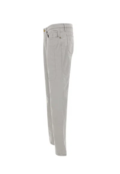 Jeckerson John Five-pockets Stitching Jeans In Gray