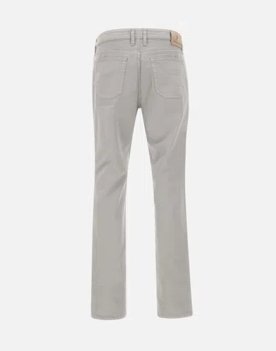 Jeckerson John Five-pockets Stitching Jeans In Gray