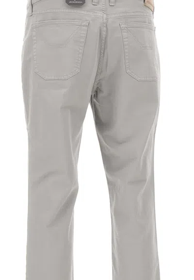 Jeckerson John Five-pockets Stitching Jeans In Gray