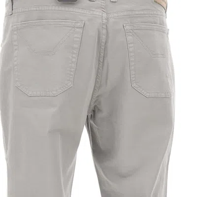 Jeckerson John Five-pockets Stitching Jeans In Gray