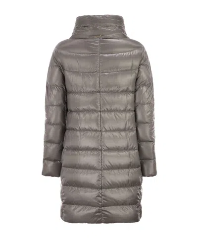 Herno Dora Ultralight Nylon Down Jacket In Gray