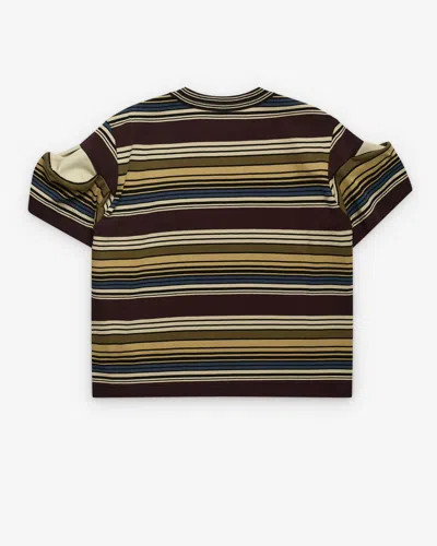Sacai Multicolor Horizontal Stripe T-shirt In Multi