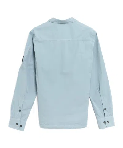 C.p. Company C.p.company Organic Cotton Overshirt In Blue