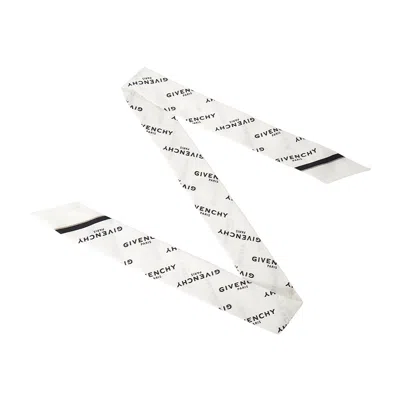 Givenchy Logo-pattern Scarf In White