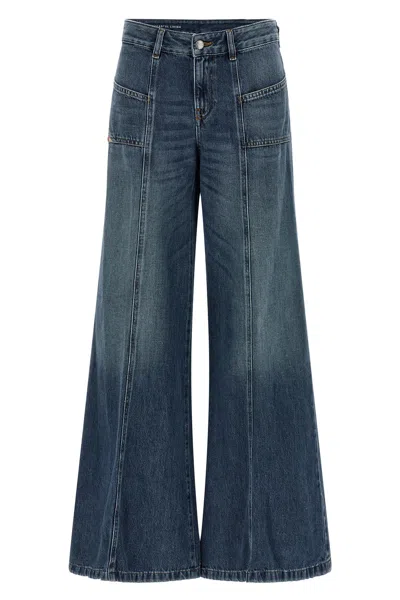 Diesel D-akii Stonewashed Flared Jeans In Blue