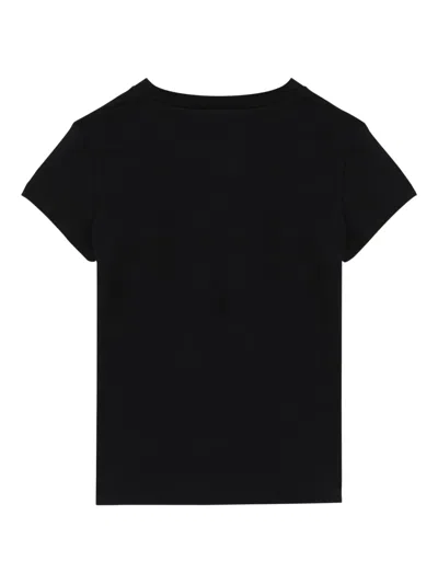 Balmain Button Print T-shirt In Black