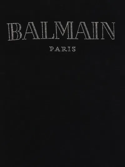 Balmain Button Print T-shirt In Black