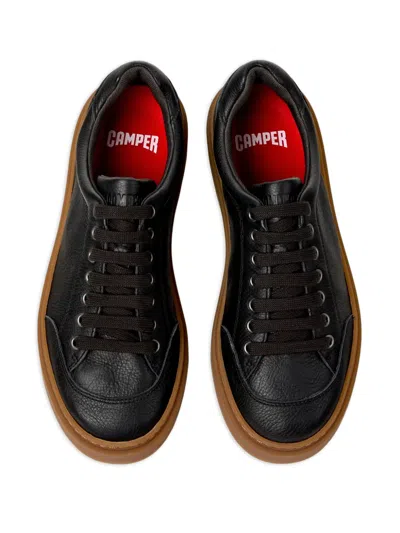 Camper Twentyfive Leather Sneakers In Black
