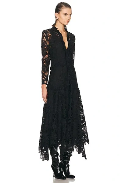 Alexis Camila Long Sleeve Midi Dress In Black