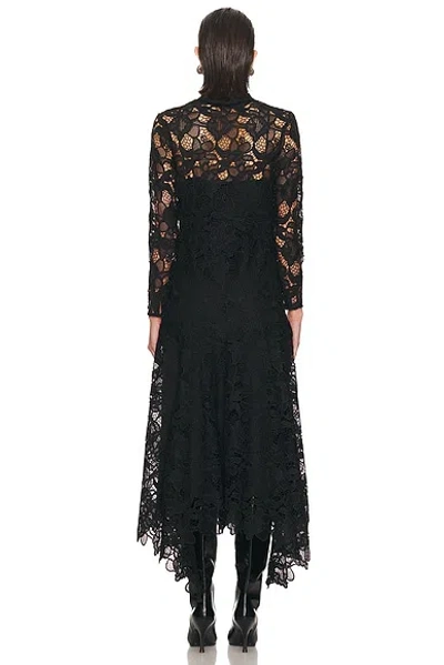 Alexis Camila Long Sleeve Midi Dress In Black