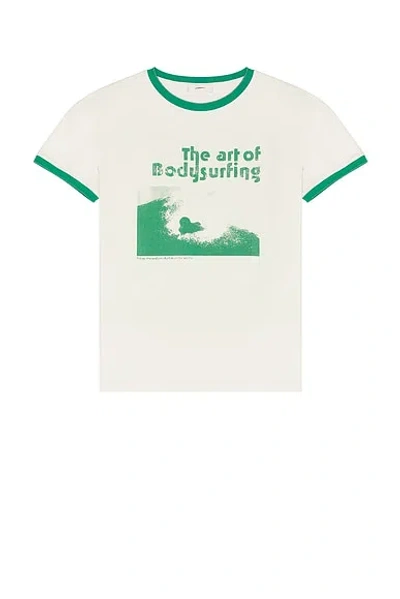 Commas Bodysurf Tee In White