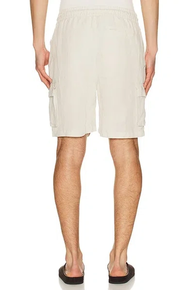 Onia Air Linen Pull On Cargo Short In Nude