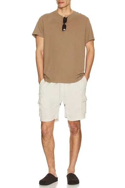 Onia Air Linen Pull On Cargo Short In Nude