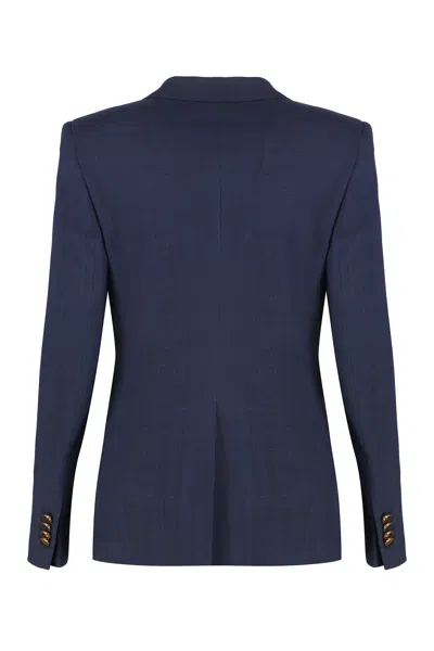 0205 Tagliatore Single-breasted One Button Jacket In Blue