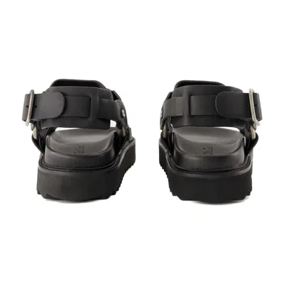 Acne Studios Buckle Sandals In Black