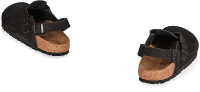 Birkenstock Tokio Suede Mules In Black