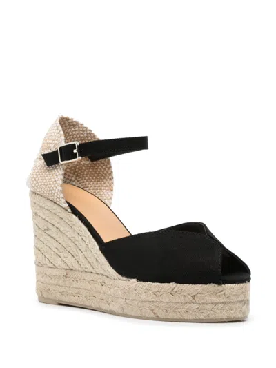 Castaã±er Castaner Bianca Raffia Wedge Espadrilles In Multi