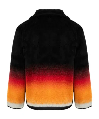 Casablanca Gradient-effect Zip Sweatshirt In Black