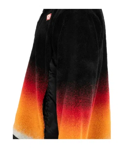 Casablanca Gradient-effect Zip Sweatshirt In Black