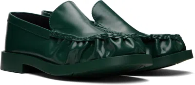 Camperlab Mil 1978 Leather Loafers In Green
