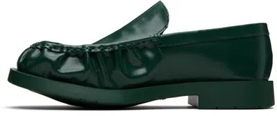 Camperlab Mil 1978 Leather Loafers In Green