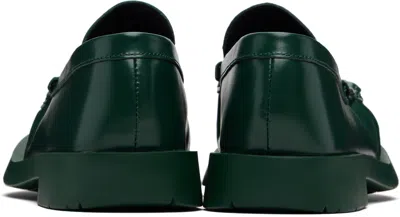 Camperlab Mil 1978 Leather Loafers In Green