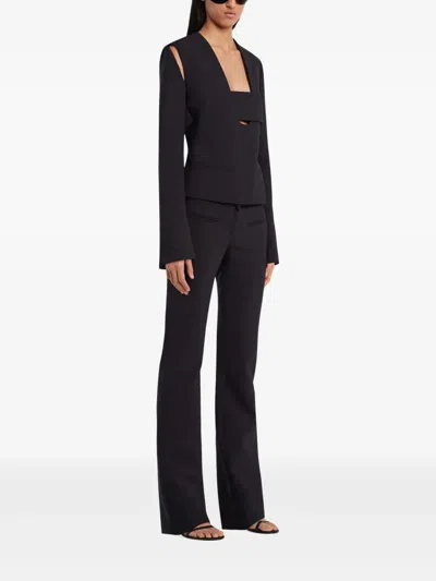 Courrèges Infinity Polywool Jacket In Black