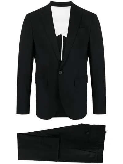 Dsquared2 Virgin Wool Two-piece Suit In Black