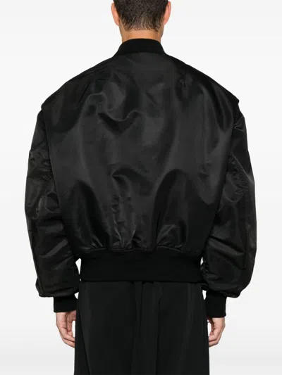 Entire Studios Classic Bomber Jacket In Black