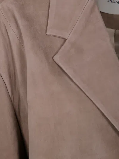 Entire Studios Single Breasted Blazer Back Vent In Brown