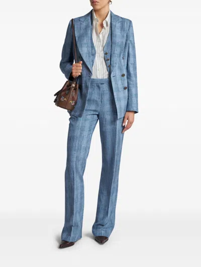 Etro Jacket In Blue