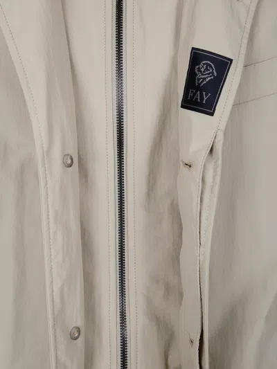 Fay Polyamide Jacket In Gray