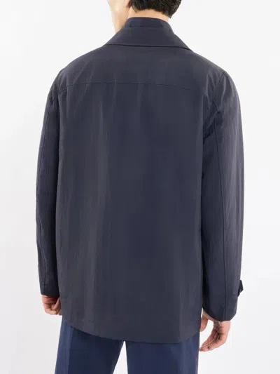 Fay Polyamide Jacket In Blue