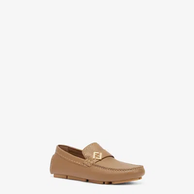 Fendi Loafer In Brown