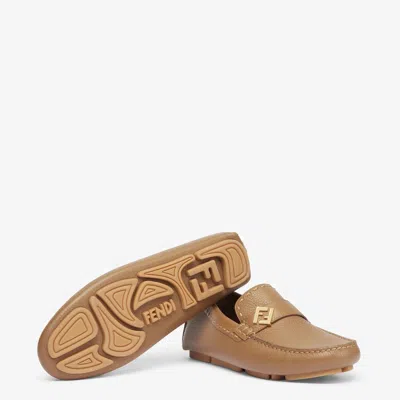Fendi Loafer In Brown