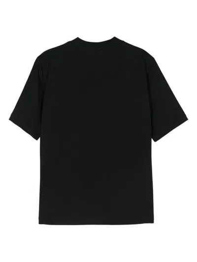 Filippa K Mock Neck Tee In Black