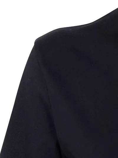Filippa K Mock Neck Tee In Black