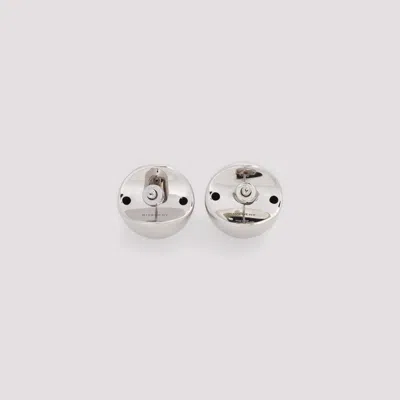 Givenchy Spherical Curve Stud Earrings In Metallic