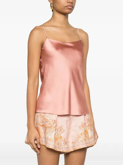 Herno Top In Satinoptik In Pink