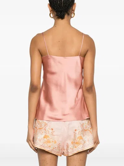 Herno Top In Satinoptik In Pink