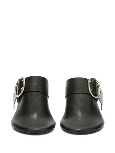 Jil Sander Mule Shoe In Black