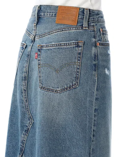 Levi's Iconic Long Skirt In Blue
